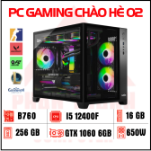 Full Bộ PC Gaming Chào Hè 02  | I5 12400F Ram 16Gb Cạc GTX 1060 6GB