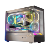 Vỏ case JUNGLE LEOPARD MS-01 WHITE - No Fan (Micro ATX/ Màu Trắng)